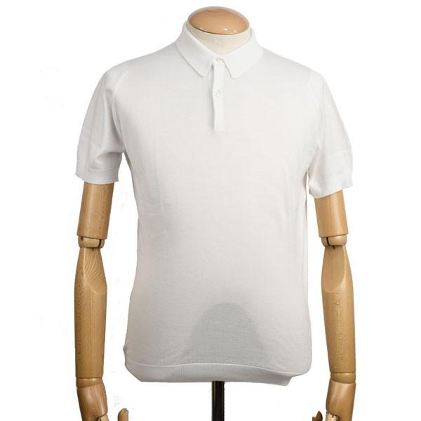 通販販売が好調 春夏 ジョンスメドレー メンズjohn Smedley 半袖ポロニットシャツ ロードス ホワイト シーアイランドコットンニット無地 日本向サイズモデル 超值特卖 Www Superavila Com