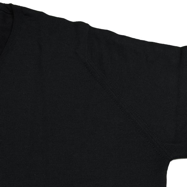 JOHN SMEDLEY（ジョンスメドレー） 秋冬 メンズ ボビー ブラック 長袖V