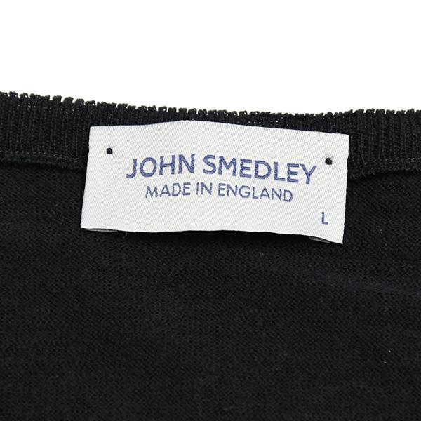 JOHN SMEDLEY（ジョンスメドレー） 秋冬 メンズ ボビー ブラック 長袖V