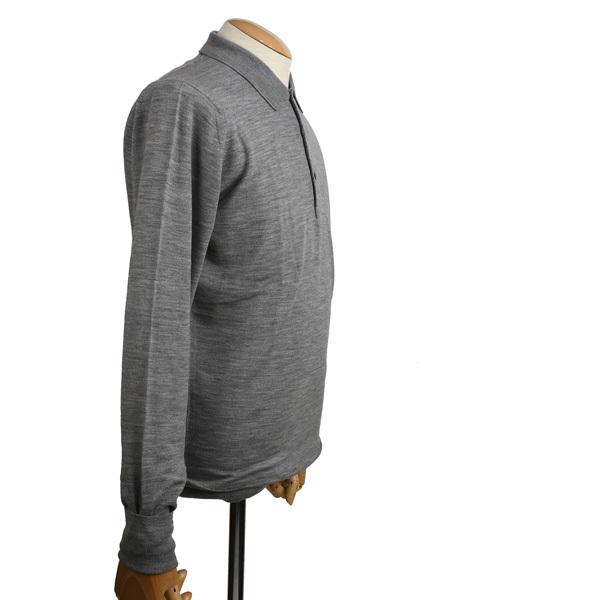 秋冬 ジョンスメドレーメンズ JOHN SMEDLEY 長袖ニットポロシャツ