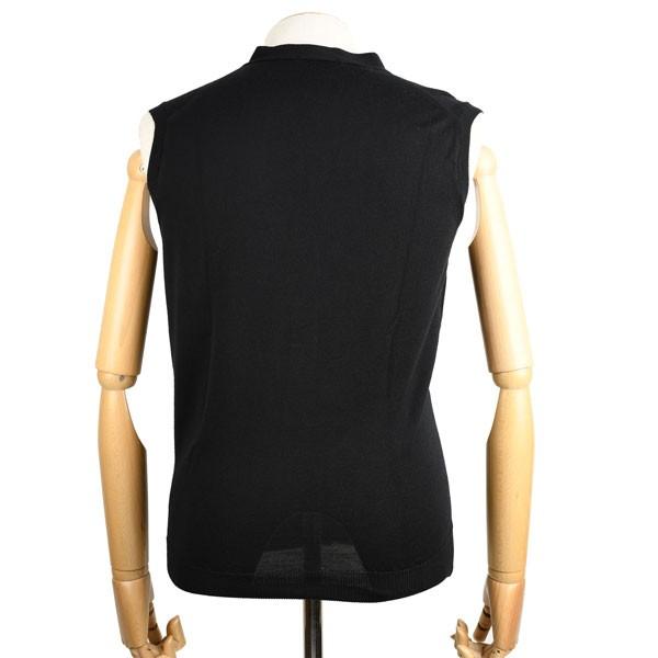 新品未使用　ジョンスメドレー　ニットベスト　ブラック　黒　サイズS JOHN SMEDLEY ジョンスメドレー ニットベスト KERRY MODERN FIT
