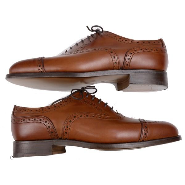 トリッカーズ TRICKER'S  M6139 セミブローグ オッスフォード ケンジントン ドレスシューズ ブラウン系 タウン・コレクション ビーチナットカーフ レザーソール｜eton｜03