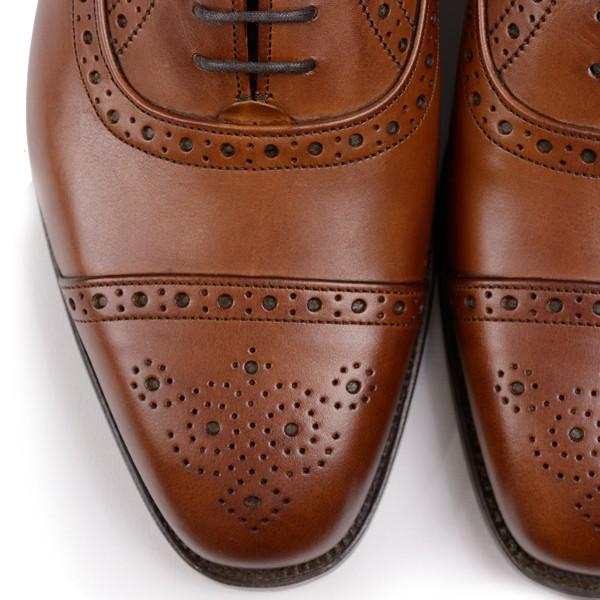 トリッカーズ TRICKER'S  M6139 セミブローグ オッスフォード ケンジントン ドレスシューズ ブラウン系 タウン・コレクション ビーチナットカーフ レザーソール｜eton｜04