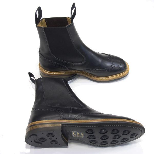 トリッカーズ TRICKER'S カントリーブーツコレクション 2754 ブラック  ヘンリー サイドゴアブーツ ブラックカーフ  ダイナイトソールの画像
