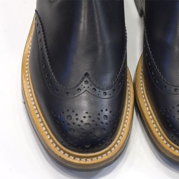 トリッカーズ TRICKER'S カントリーブーツコレクション 2754 ブラック  ヘンリー サイドゴアブーツ ブラックカーフ  ダイナイトソールの画像