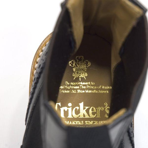 トリッカーズ TRICKER'S カントリーブーツコレクション 2754 ブラック  ヘンリー サイドゴアブーツ ブラックカーフ  ダイナイトソールの画像
