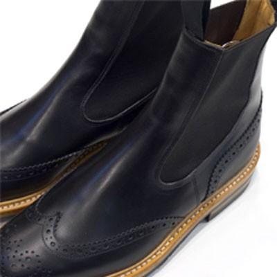 トリッカーズ TRICKER'S カントリーブーツコレクション 2754 ブラック  ヘンリー サイドゴアブーツ ブラックカーフ  ダイナイトソールの画像