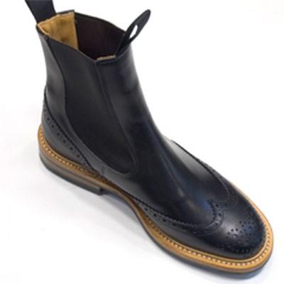 トリッカーズ TRICKER'S カントリーブーツコレクション 2754 ブラック  ヘンリー サイドゴアブーツ ブラックカーフ  ダイナイトソールの画像