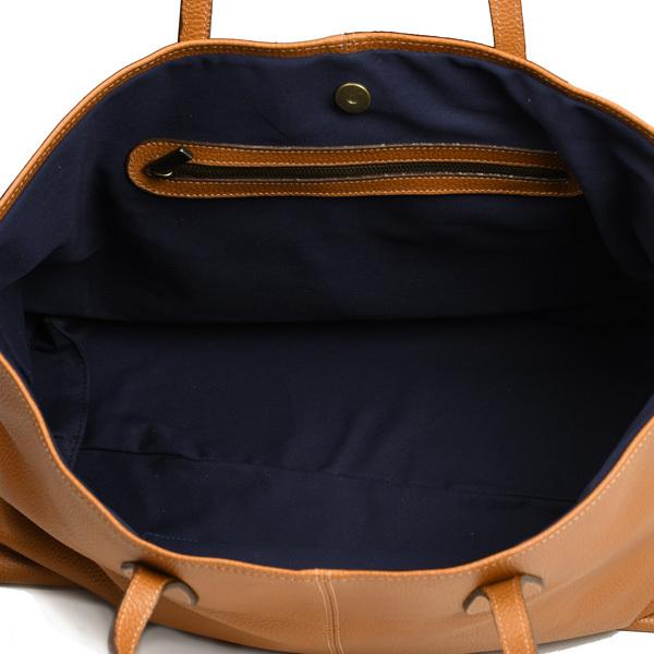 TUSTING タスティング 軽量レザートートバッグ バイソン タン グレイン