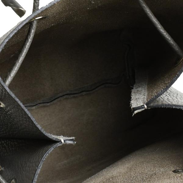 TUSTING（タスティング） 軽量レザー巾着型バッグ レスターM グレー