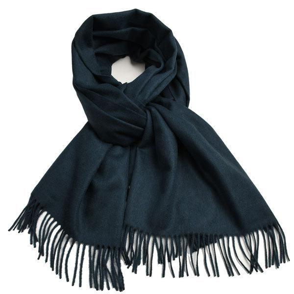 秋冬 ジョンストンズ JOHNSTONS カシミア大判ストール WA56 SC7189ハンターグリーン 英国王室ご用達ブランド 無地