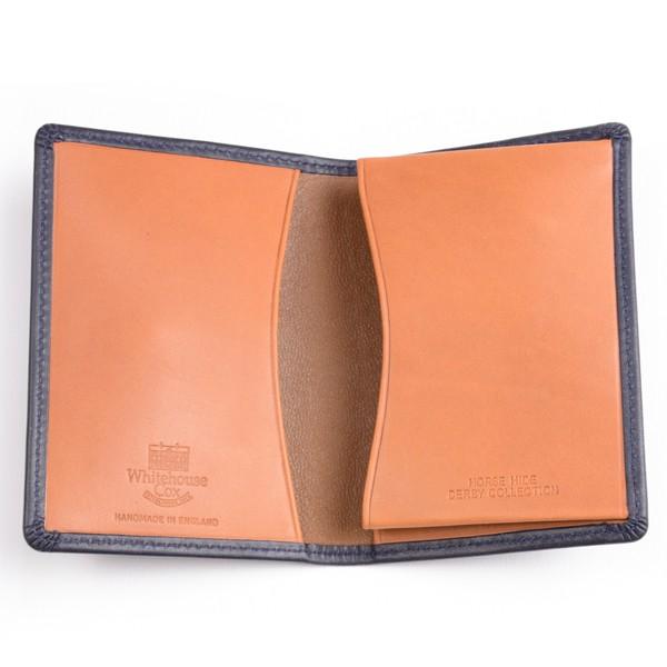 Whitehousecox 名刺入れ 7412 ネイビー×タン Whitehouse Cox ホワイトハウスコックス S7412 名刺入れ メンズ