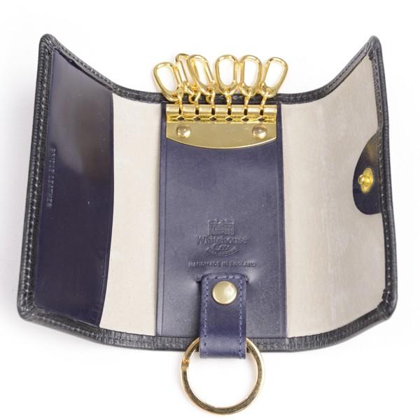 [ホワイトハウスコックス] リージェントブライドル S9692 キーケース ホワイトハウスコックス Whitehouse Cox ホワイトハウスコックス Whitehouse Cox S9692 キーケース KEYCASE  メンズ 小物 6連キーケース 無地 シンプル コンパクト ギフト （ネイビー_レッド(ブライドル)） -ファッション通販 FASHION WALKER