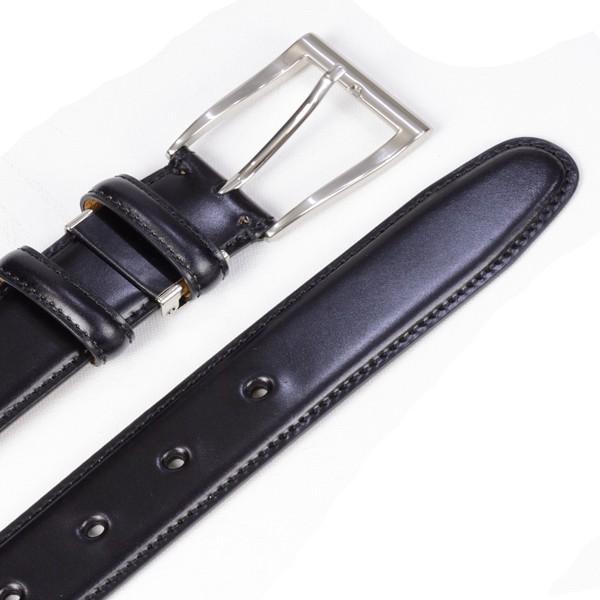 キース KIETH 水染めシェルコードバン一枚革ベルト（ウエスト93cm対応