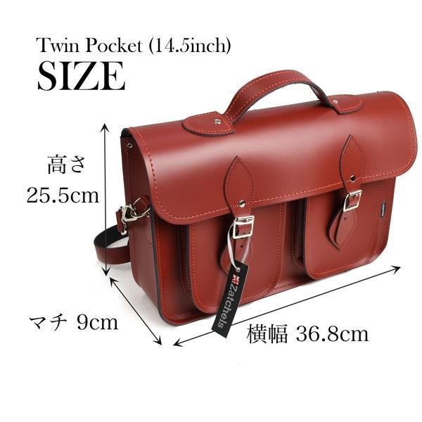 Zatchels ザッチェルズ ZATCHELS ツインポケットサッチェル Zatchels ザッチェルズ ZATCHELS ツインポケットサッチェル