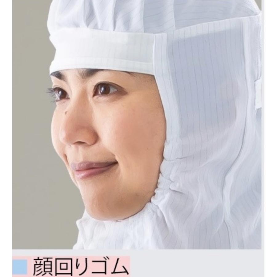 CR1860 清涼快適素材 防塵服 フード一体型クリーンスーツ ガードナー