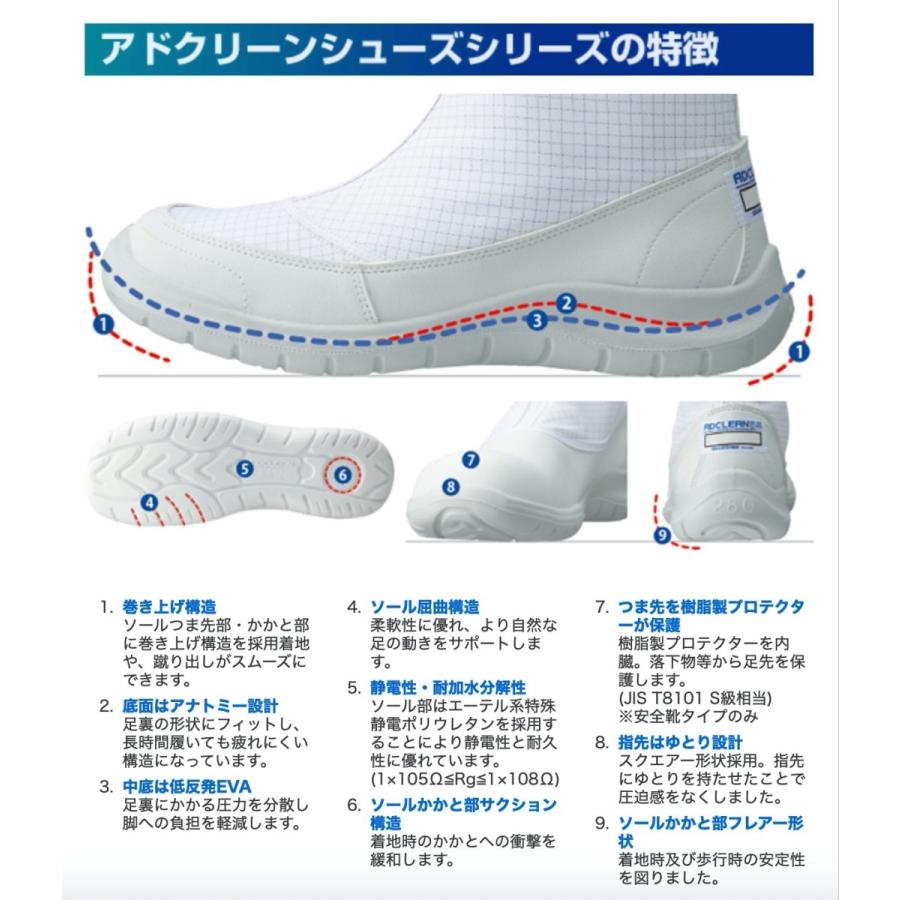 GUARDNER G7760 アドクリーンシューズ 29cm 30cm 安全靴 ロングタイプ