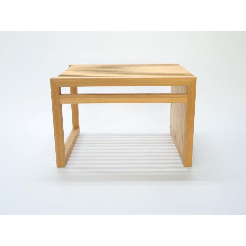 杉 格子 サイドテーブル 縦横使える : Etosえびすやショップ - 通販