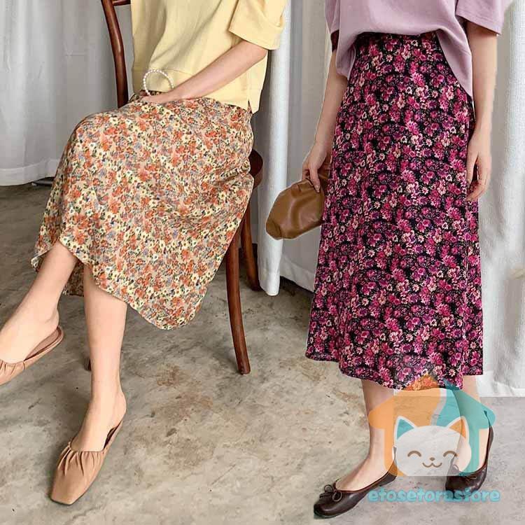 スカート レディース スカート スカート シフォン ボトムス Aライン 花柄 春 夏コーデ 体型カバー 着痩せ 大人 代 30代 40代 オシャレ 通勤 Ol 女性 保存版