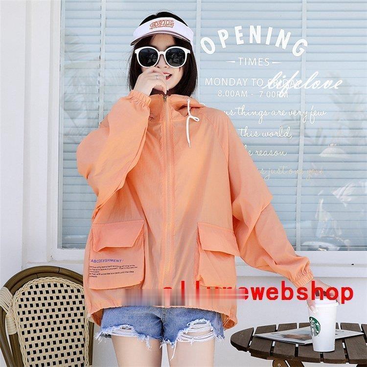 Uvカットパーカー涼しいスポーツラッシュガードレディースuvカットロング薄手長袖夏フード付きおしゃれハイネック日焼け防止紫外線対策 未使用品