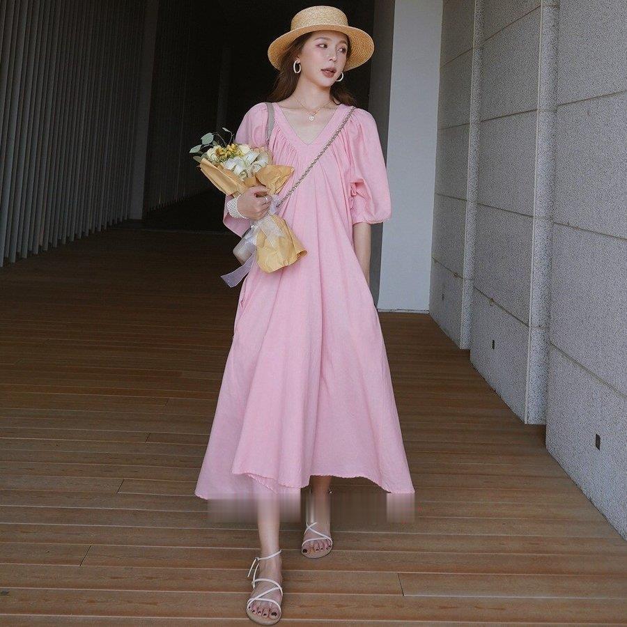 ファッショナブルな気質ルーズカラーフェアリースカート夏の女性のレトロな怠惰なドレス 最新作の