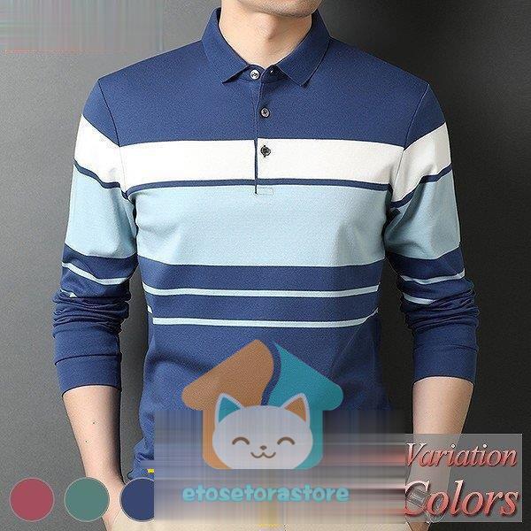 通販でクリスマス メンズ ポロシャツ 長袖 おしゃれ 父の日 襟付き ゴルフ 50代へも好評なデザインと高品質な上級モデル 40 冬 秋 春 五分 七分袖 サイズ M Www Rasasayang Com My
