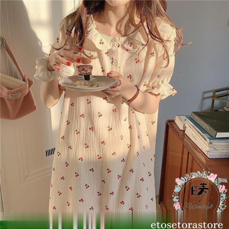 ネグリジェ ルームウェア 寝巻き 部屋着 レディース ナイトロープ ゆったり 花柄 オシャレ ロング丈 可愛い 綿 パジャマ ワンピース 半袖 夏 ネグリジェ 注目のブランド Www Casascordeiro Com Br