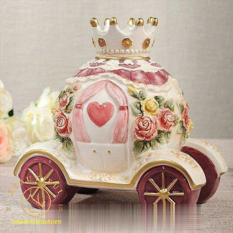 馬車の置物 銀色 小物入れ？ 小物入れ