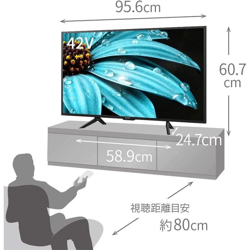 シャープ 42V型 4K 液晶 テレビ AQUOS 4T-C42EJ1 Google TV Dolby