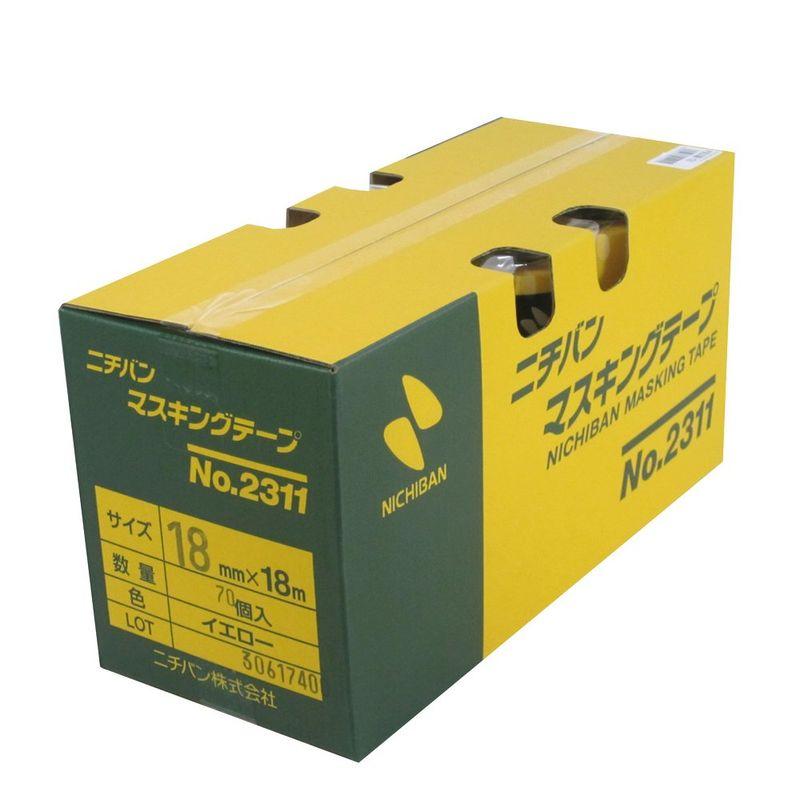 文具　ニチバン　No.2311　70巻入　マスキングテープ(車両用)　18mm×18M