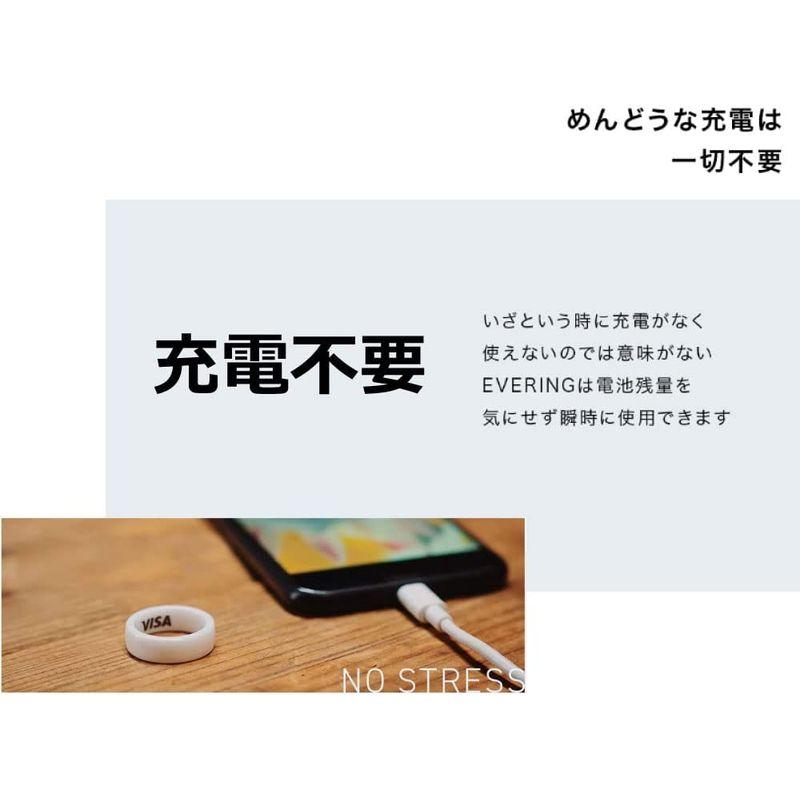 スマートウェア EVERINGエブリング公式ストア決済できるスマートリング / 18サイズ品揃えUS規格 / ブラック・ ホワイト/充電不要/NFC｜etotvil2｜09