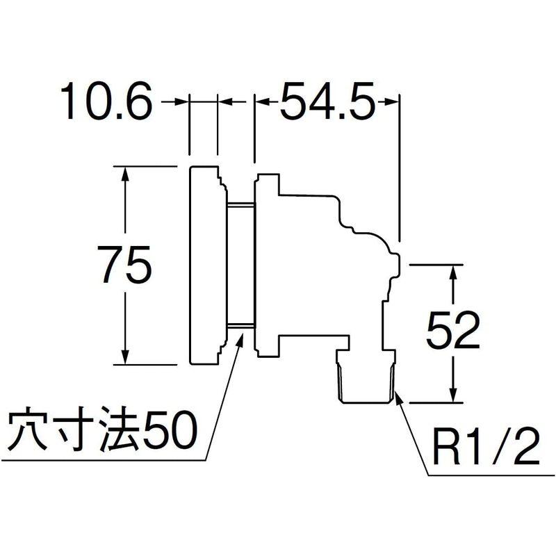 接続金具　SANEI(旧社名:三栄水栓製作所)　一口循環接続金具　T412-5-15A