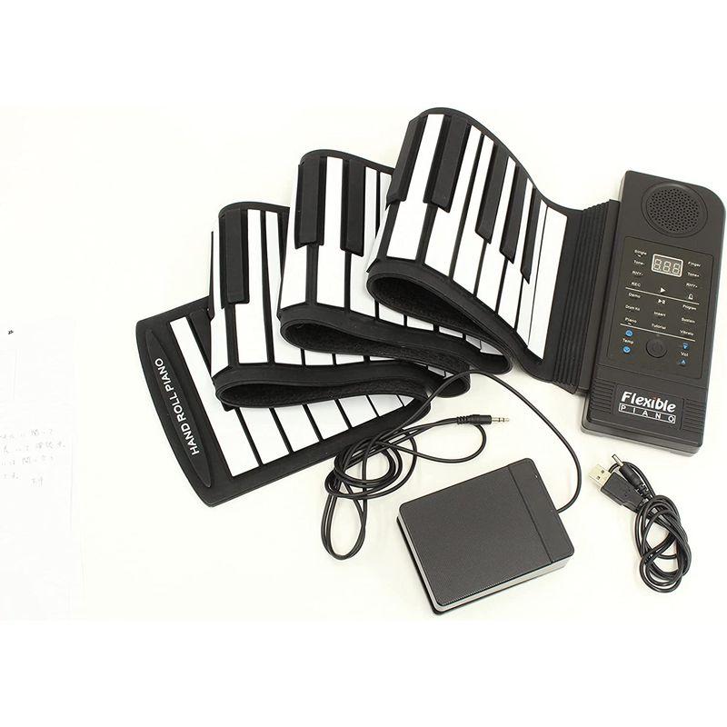 楽器 リビングアウト ロールアップピアノ88鍵盤 白黒｜etotvil2｜02