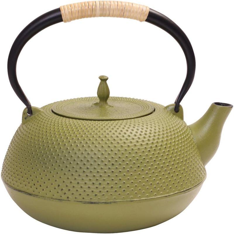 鉄瓶 南部アイアンクラフト 鉄瓶 中 1.6L 抹茶色 膳 MT-202