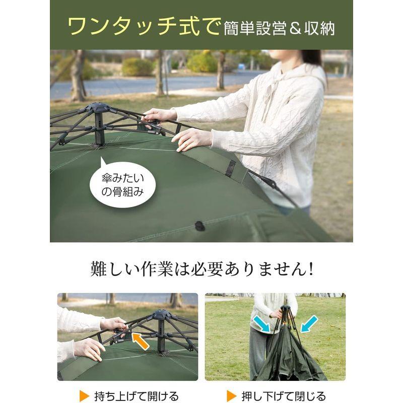 第2世代 新登場 テント ワンタッチ RAVAcoco ワンタッチ テント ２?4人用 耐水圧3500mm UVカット 紫外線防止 キャンプ テント ワンタッチ 新登場 RAVAcoco 4人用 耐水圧3500mm UVカット 紫外線防止 キャンプ