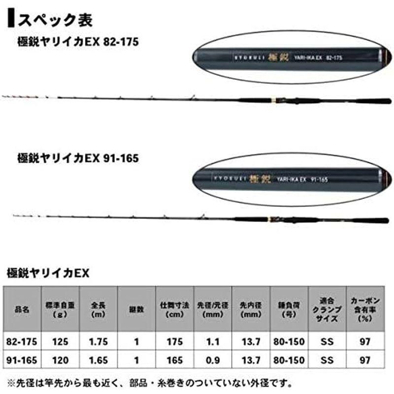 (激安通販サイト) 釣り用具 ダイワ(DAIWA) 船竿 極鋭ヤリイカ EX 91-165 釣り竿