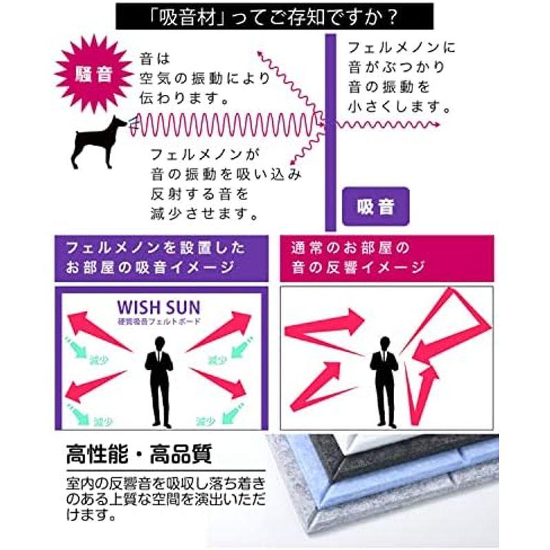 吸音材　KIMINO　フェルト　難燃　防湿　吸音シート　吸音ボード　硬質　防音材　吸音パネル168枚│ハナビ柄│ブラック防音　壁　防音シート