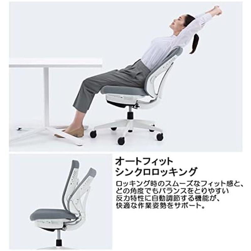 コクヨ オフィスチェア 椅子 ウィザード4 Wizard4 ローバック 可動肘 ランバーサポート カーペット用キャスター C06-W132C 家具、インテリア オフィス家具