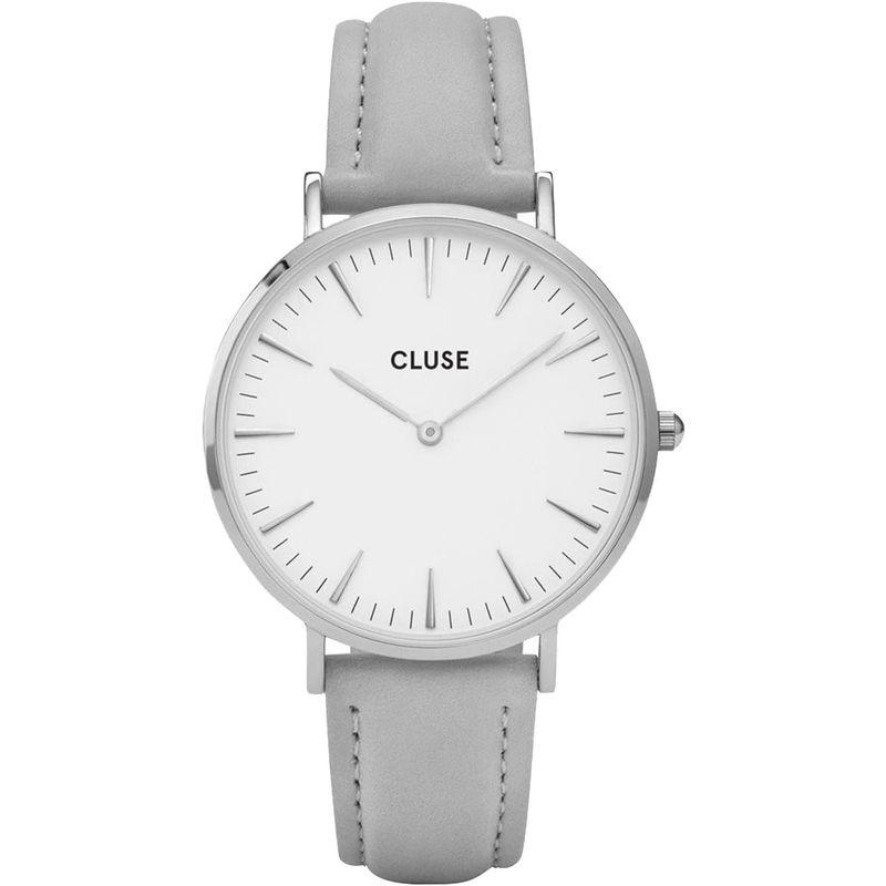 CLUSE クルース LA BOHEME ラ・ボエーム ユニセックス アナログ 革ベルト 腕時計 38mm シルバー ホワイト/グレーレザー｜etotvil2｜02