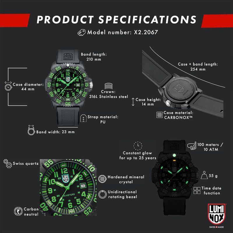 ルミノックス 腕時計 SEA LION 44MM X2.2067 メンズ スイス製 並行輸入品｜etotvil2｜04