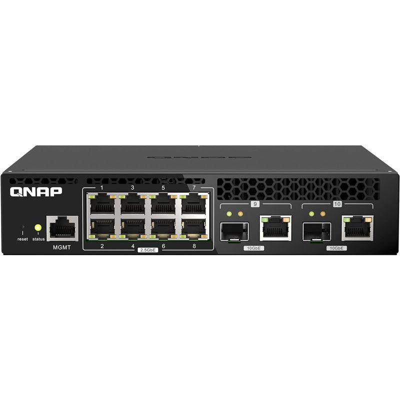 全国配送料無料 QNAP (キューナップ ) 小規模 ビジネス用 ハーフ幅 ラックマウント 、 エントリーレベル 10GbE および 2.5GbE Laye