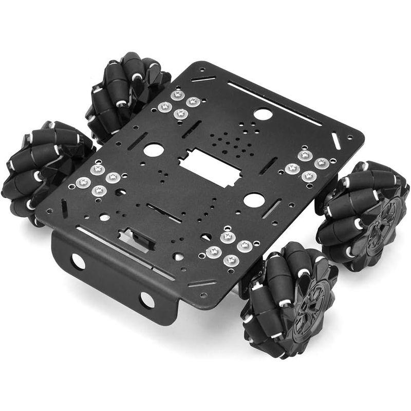 OSOYOO メカナムホイール ロボットカーシャーシ 4WD 80mm DC12Vモーター スマートロボット ミニ四駆 台車ロボットSTEM｜etotvil2｜07