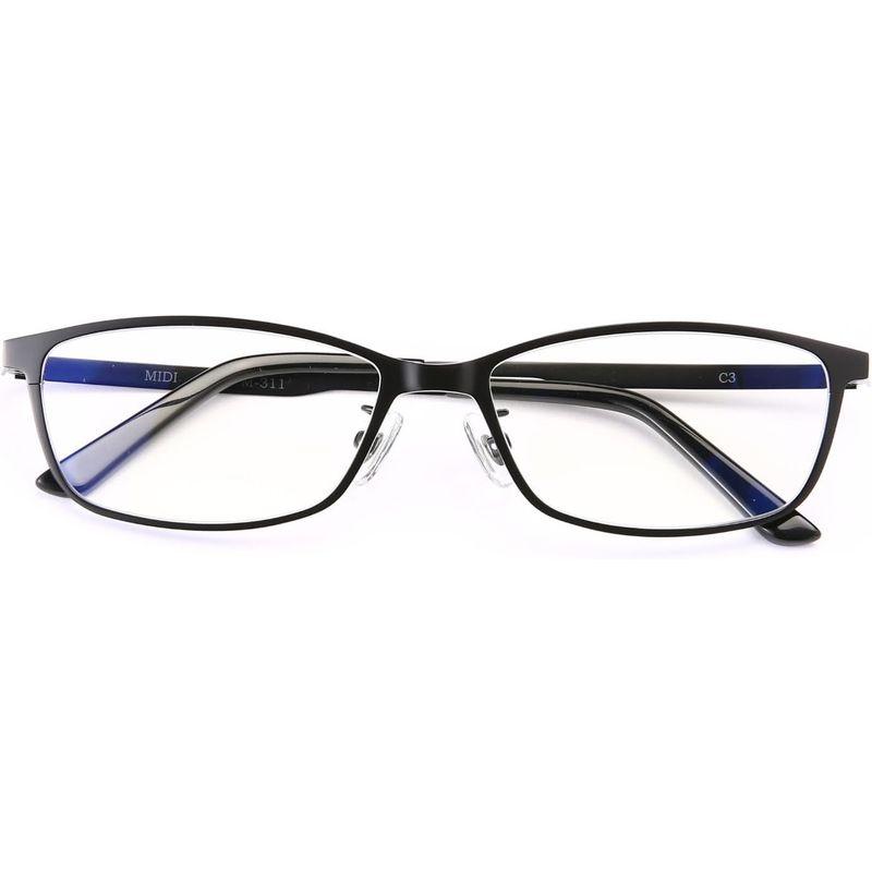 MIDI ミディ 強度近視 メガネ メンズ チタンフレーム 強度近視度付きメガネ 9.0 度付きメガネ 強近視 度が強いメガネ 眼鏡 度付き｜etotvil2｜08