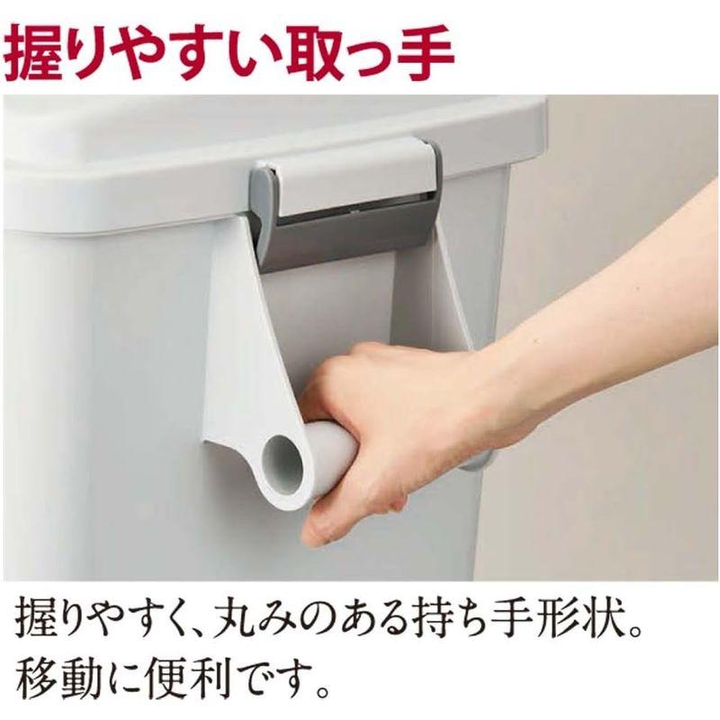 店舗在庫をネットで確認 トンボ ゴミ箱 45L 日本製 キャスター付 厨房用 業務用 グレー ダストペール 新輝合成 45型