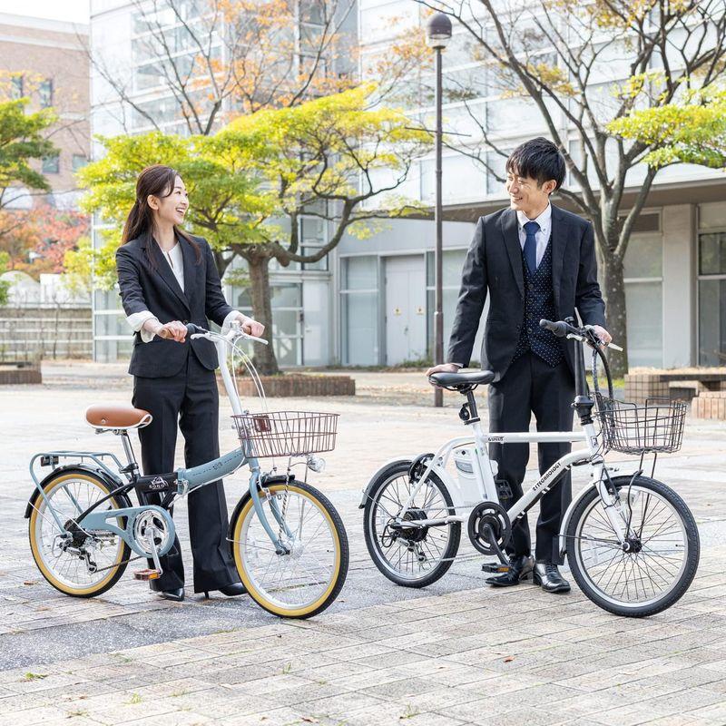 21Technology 自転車 ミニベロ 小径車 SOLA206 20インチ 折りたたみ シマノ6段変速ギヤ 前かご付き｜etotvil2｜08