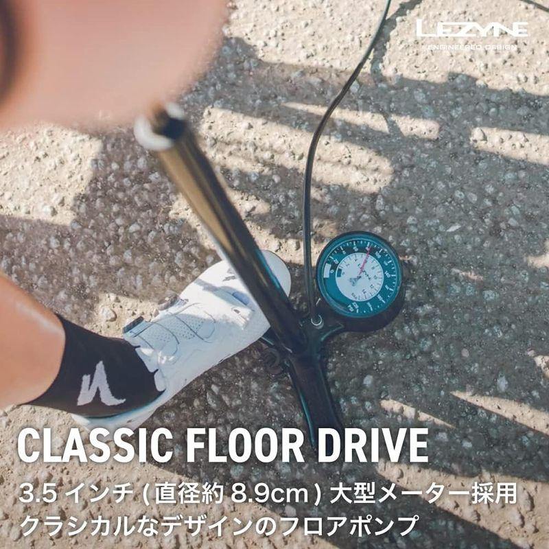 日本正規品 LEZYNE(レザイン) 自転車 ポンプ・空気入れ クラシック フロアドライブ 仏式 米式 3.5インチ超大型メーター搭載 フロ｜etotvil2｜07