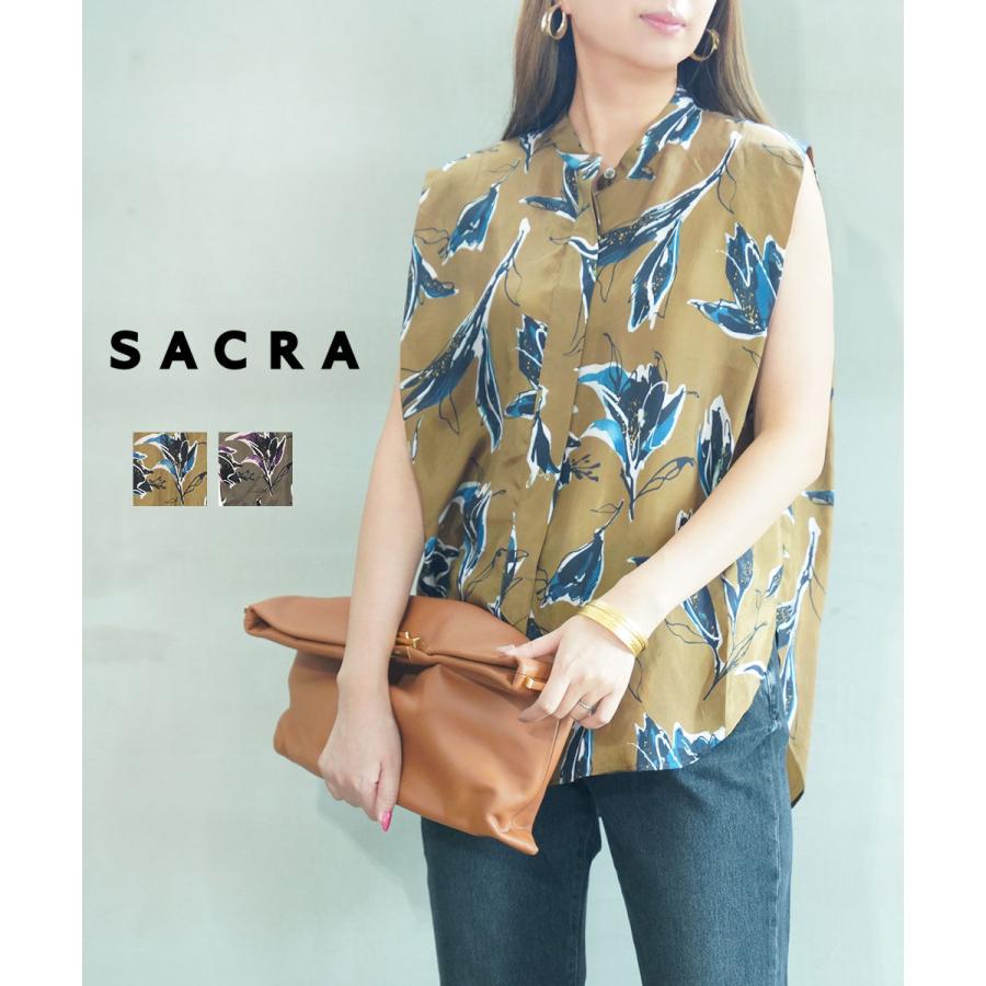 サクラ AUTUMN FLORA TOP SACRA 125519071 国内正規品 2025秋冬新作 送料無料 サクラ AUTUMN FLORA TOP SACRA 2025秋冬新作 レディース 国内正規品
