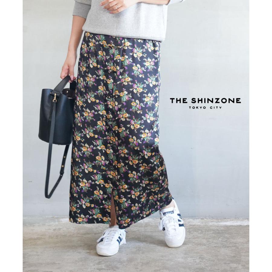 ザ シンゾーン FLOWER BOUQUET PRINTED SATIN SKIRT THE SHINZONE 25AMSSK01 国内正規品 2025秋冬新作 送料無料 ザ シンゾーン FLOWER BOUQUET PRINTED SATIN SKIRT THE SHINZONE 2025