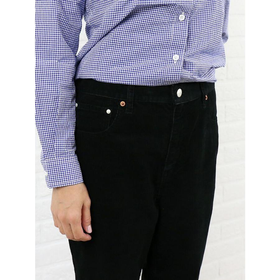 caqu(サキュウ) コットン ポリエステル コーデュロイ サルエル パンツ