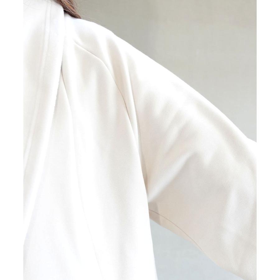 PUPULA（ププラ） ロングステープル ボンバーヒート ショールカラー